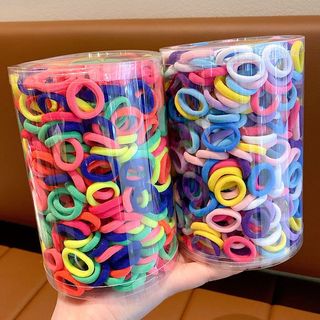 Set 100 Dây Thun Cột Tóc Nhiều Màu