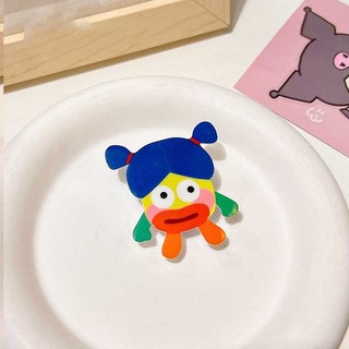 Js- Kẹp Tóc Mỏ Vịt Mắt To Xấu Xí Cho Búp Bê