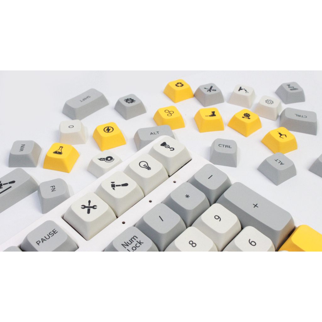 GMK Keycap công nghiệp nặng, 134 Phím Keycaps PBT XDA Profile DYE-SUB Được cá nhân hóa cho Switch MX Bàn phím cơ
