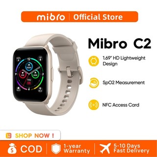 Đồng Hồ Thông Minh mibro c2 Màn Hình hd 1.69inch Theo Dõi Nhịp Tim Chống Thấm Nước Cho Nam Và Nữ