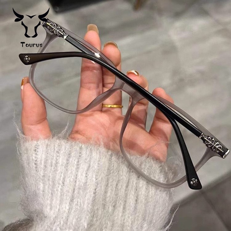 Kính Mát tr90 Gọng Lớn Chống Ánh Sáng Xanh Phong Cách retro Thời Trang Cho Nam Nữ