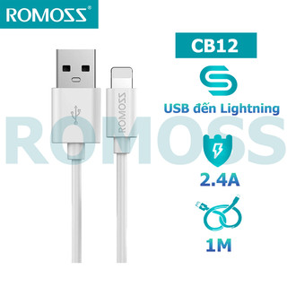 Cáp sạc nhanh romoss cb12 1m 2.4a 8 pin