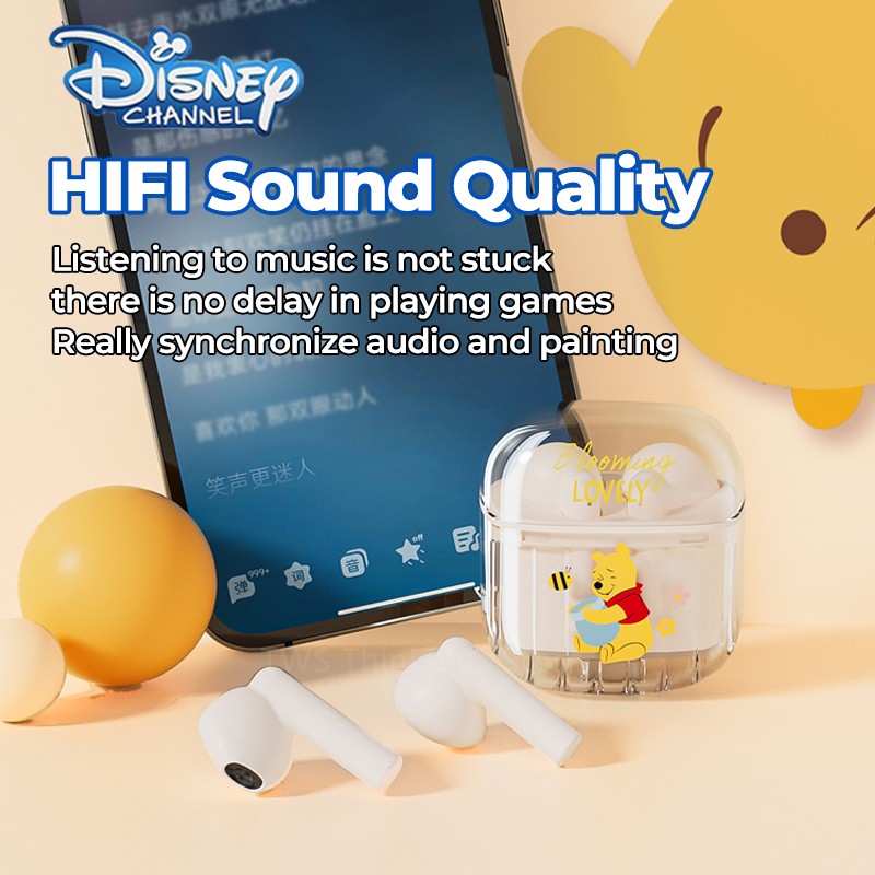 Disney 100% Original TD12 TWS Tai nghe Bluetooth HiFi Stereo HD Call Tai nghe có micro Tai nghe không dây