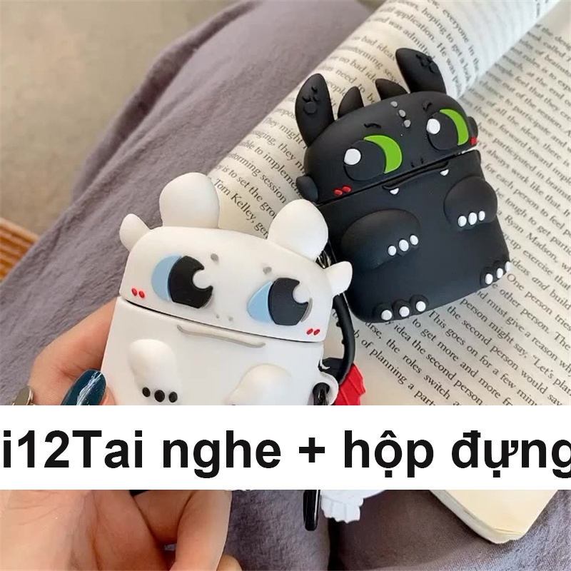 Tai Nghe Nhét Trong bluetooth Không Dây i12 tws Âm Thanh hifi Monstero Phong Cách Hoạt Hình Dễ Thương Phù Hợp Với Hệ Thống android