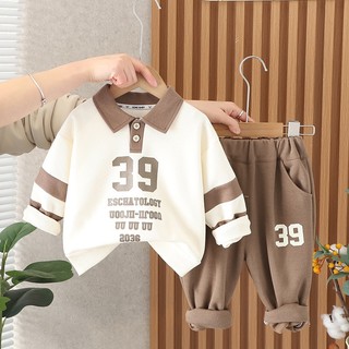 Bộ áo sweater + quần dài thời trang xuân thu cho bé 0-5 tuổi