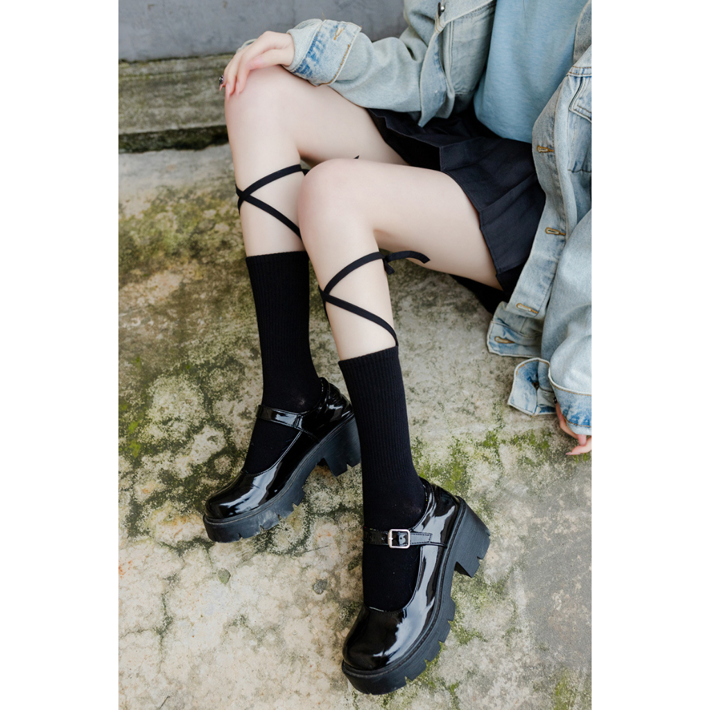 Vớ Cổ Cao Phối Ren Phong Cách lolita Nhật Bản Và Hàn Quốc