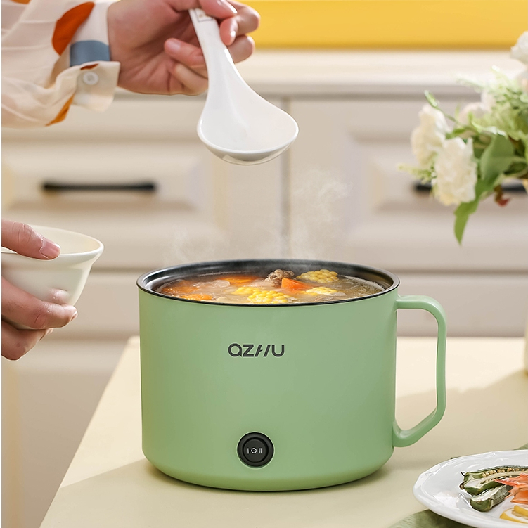 KIQUNE Ca Nấu Mì Nồi Lẩu Mini Đa Năng Siêu Tốc Dành Cho Sinh Viên Văn Phòng Gia Đình Siêu Tiện Lợi IGN23A10ZK