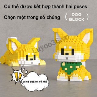Bộ Đồ Chơi Lắp Ráp Dễ Thương Cho Cún Cưng