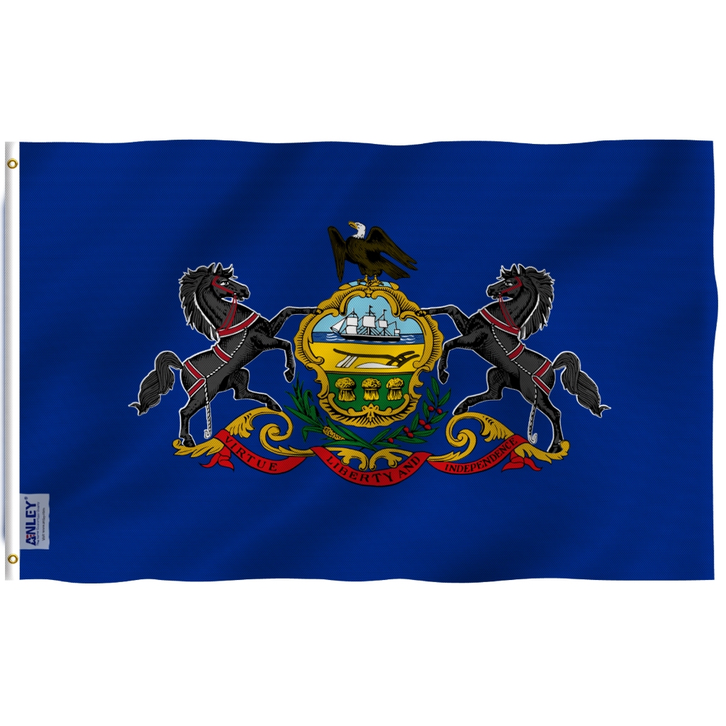 Cờ Bang pennsylvania Kích Thước 3X5Ft