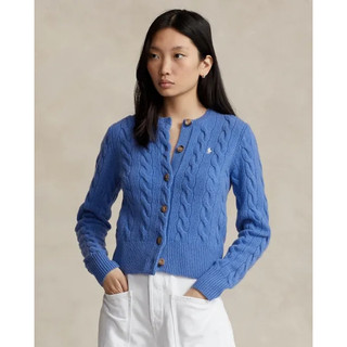 Áo Khoác Len cardigan Tay Dài Nhãn Ngựa pony Khoai Tây Chiên Xoắn