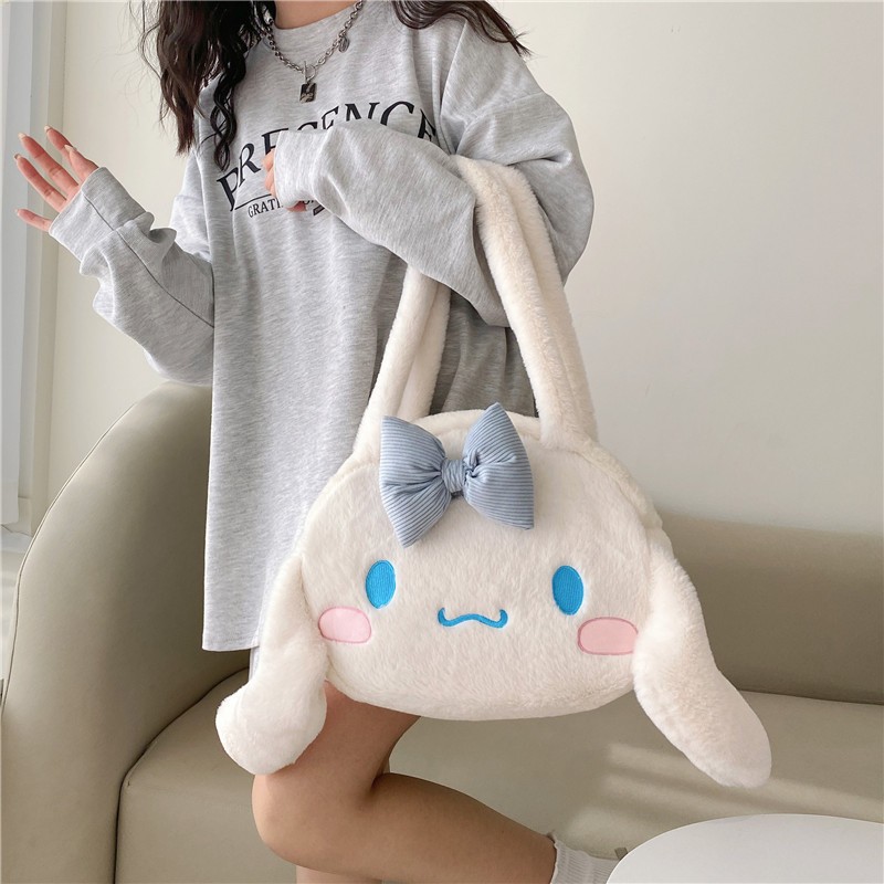 Hoạt Hình Túi Đeo Vai Hình kuromi Nhồi Bông Cỡ Lớn Dễ Thương Cho Bé Gái