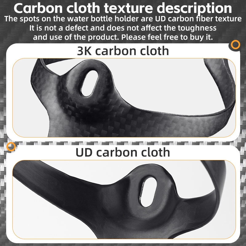 Giá Đỡ Bình Nước Bằng Sợi carbon Siêu Nhẹ Gắn Xe Đạp Tiện Dụng