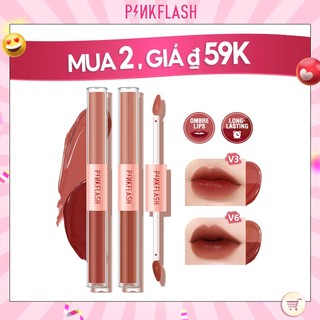 Son Môi Pinkflash Dạng Lỏng 2 Trong 1 Chống Thấm Nước Lâu Trôi