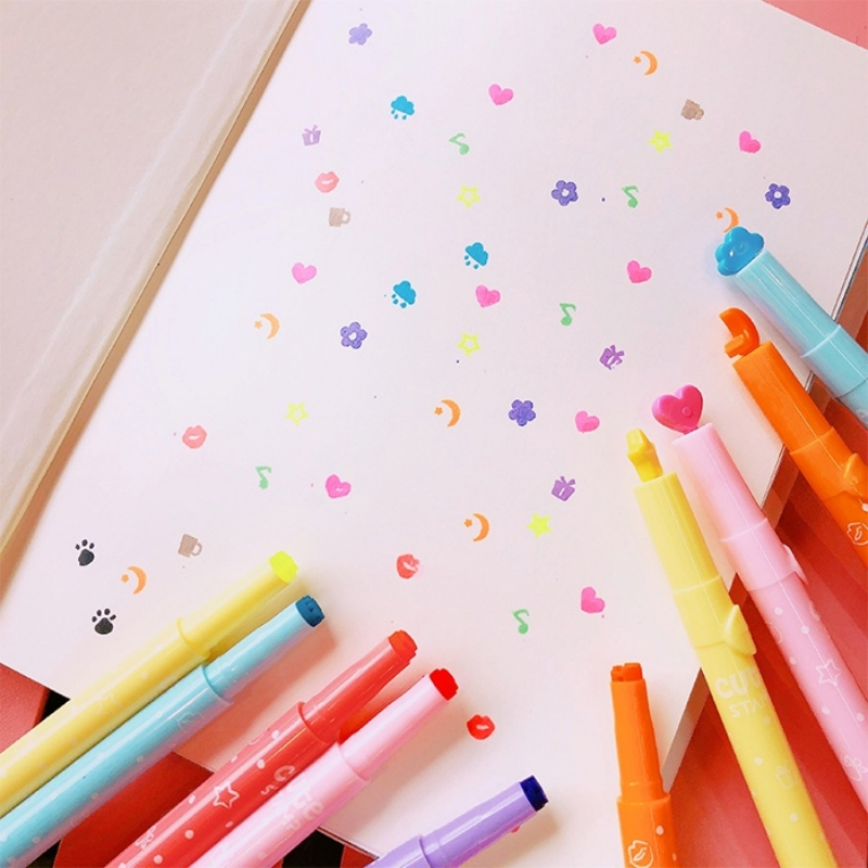 Bút đánh dấu cute trang trí sổ nhiều mẫu dễ thương