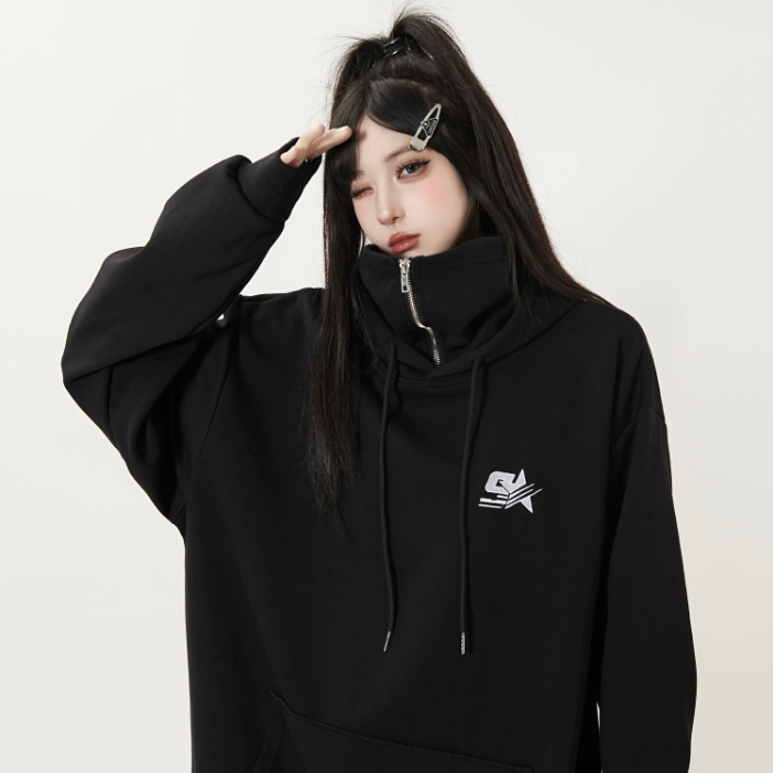 Áo hoodie Bằng cotton Dáng Rộng áo hoodie form rộng Phong Cách retro Mỹ áo hoodie nam Thời Trang áo hoodie bigsize