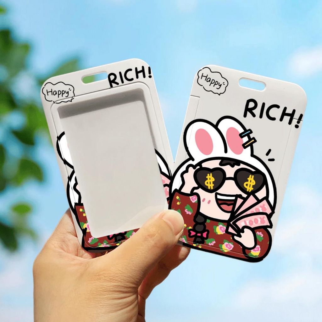 Bao Đựng Thẻ Bằng Nhựa abs In Hoạt Hình sanrio Dễ Thương Cho Học Sinh Ốp