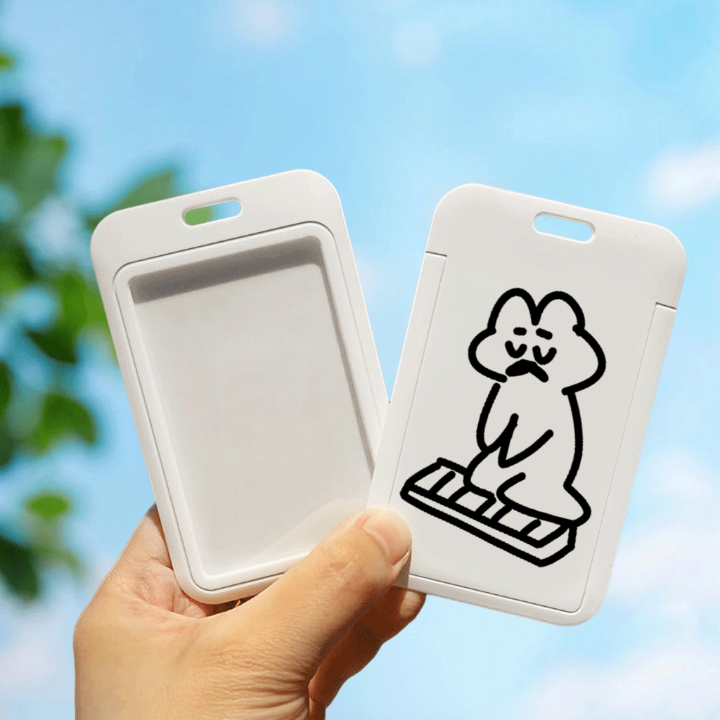 Bao Đựng Thẻ Bằng Nhựa abs In Hoạt Hình sanrio Dễ Thương Cho Học Sinh Ốp