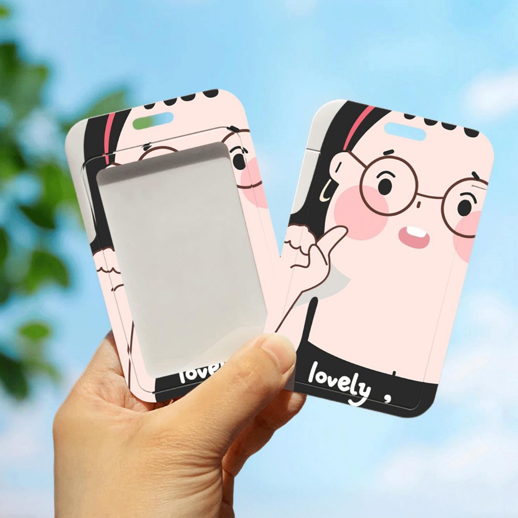 Bao Đựng Thẻ Bằng Nhựa abs In Hoạt Hình sanrio Dễ Thương Cho Học Sinh Ốp