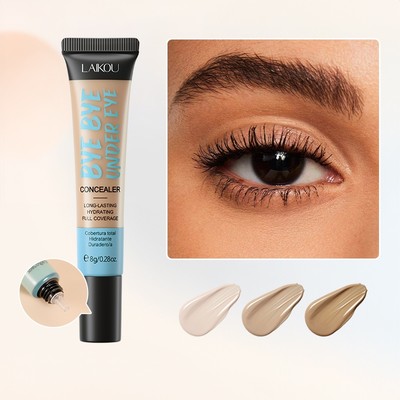 LAIKOU BYE BYE Under Eye Concealer LAIKOU Hydrating Long Lasting Full Coverage Eye Bag Concealer Che khuyết điểm lỗ chân lông & vết thâm Bao quầng thâm Trọng lượng nhẹ Chống thấm nước
