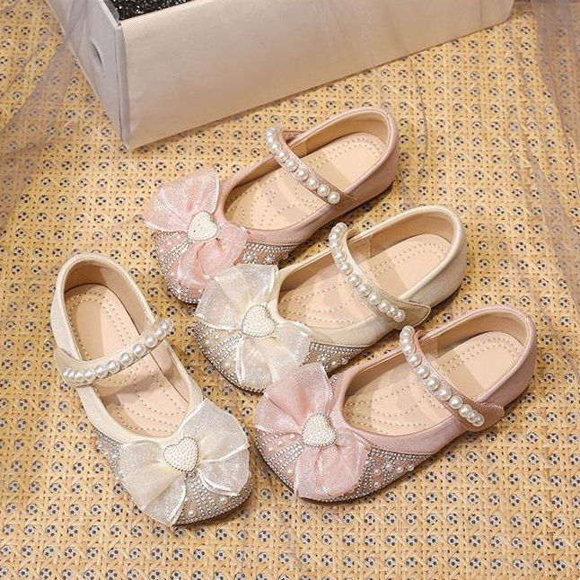 Doremi Giày Lười Thiết Kế Xinh Xắn Cho Bé GáiThời Trang Cô Gái Giày Nơ Công ChúaMặc Thoải Mái