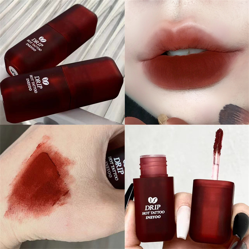 Son kem Lì ABPOPA Hot Chili Màu Nhung Lì Lâu Trôi Không Thấm Nước son nội địa trung