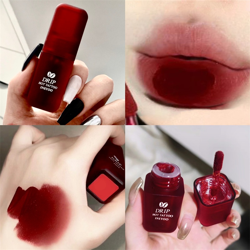 Son kem Lì ABPOPA Hot Chili Màu Nhung Lì Lâu Trôi Không Thấm Nước son nội địa trung