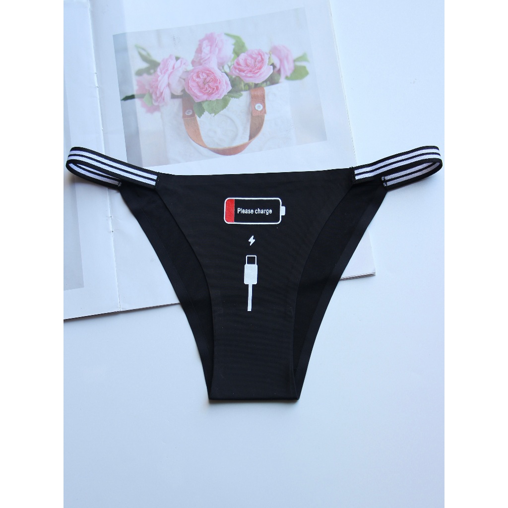 Quần lót sọc thời trang sexy,Bikini liền mạch cao co giãn quần lót,Trend thời trang in quần lót,Quần lót nữ thoải mái đàn hồi