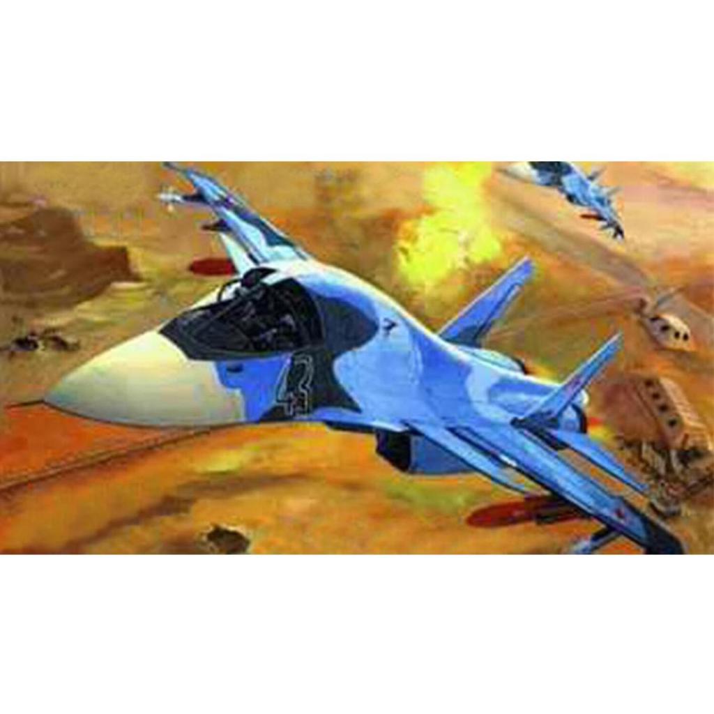 Mô Hình Máy Bay Chiến Đấu sukhoi su-34 Tỉ Lệ 1 / 144 trumpeter 01329