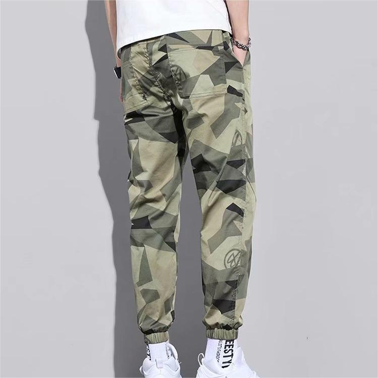 Mới Quần Legging Thể Thao Rút Dây Dáng Rộng Phong Cách harlan camo ins Đa Năng Cho Nam