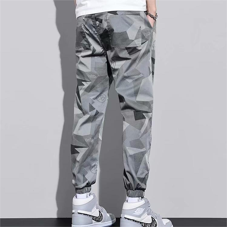 Mới Quần Legging Thể Thao Rút Dây Dáng Rộng Phong Cách harlan camo ins Đa Năng Cho Nam