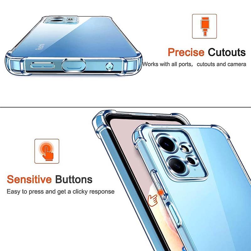 Ốp ĐiệN ThoạI Trong SuốT Cho xiaomi redmi note 12 12s 11 11s 10 9 pro max 9s 10s plus