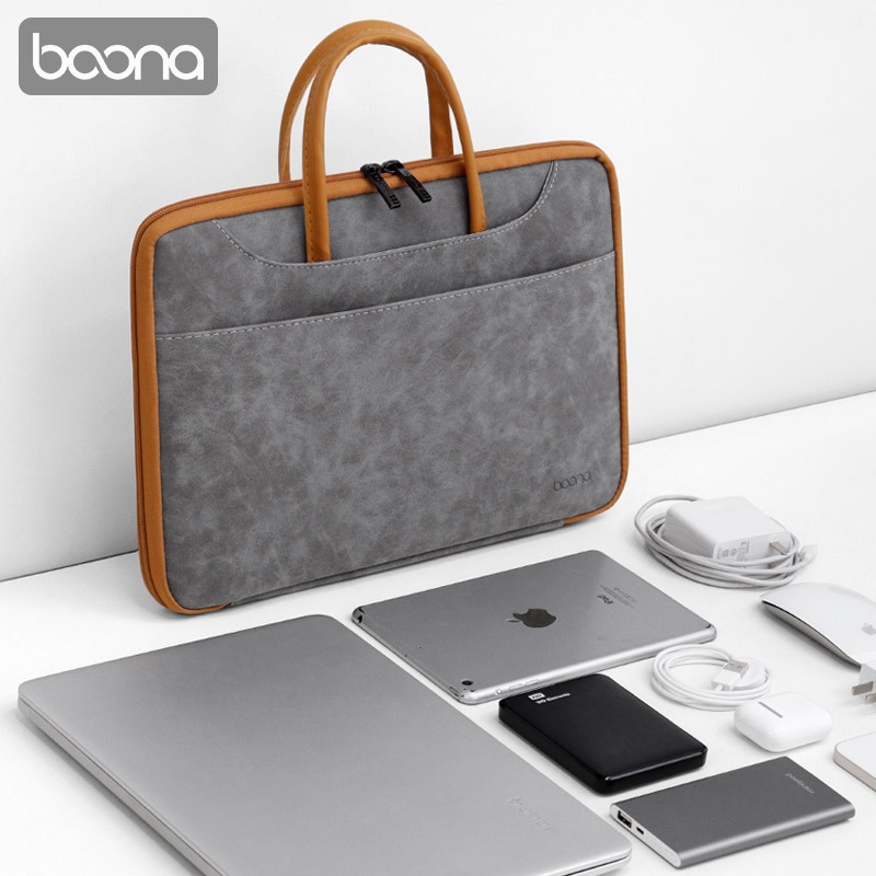 Túi Da pu Đựng laptop macbook air/pro 13 13.3 14 15 15.6 16 inch