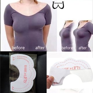 10 miếng dán nâng ngực (giữ đứng ngực) nhỏ gọn, tiện lợi, thay áo ngực，Miếng Dán Ngực Bằng Silicone Tự Dính Chống Chảy Xệ