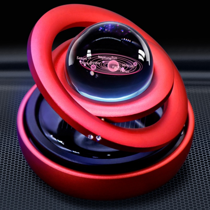 Máy Khuếch Tán Tinh Dầu Xoay Năng Lượng Mặt Trời Tự Động Đa Năng Cho Xe Hơi