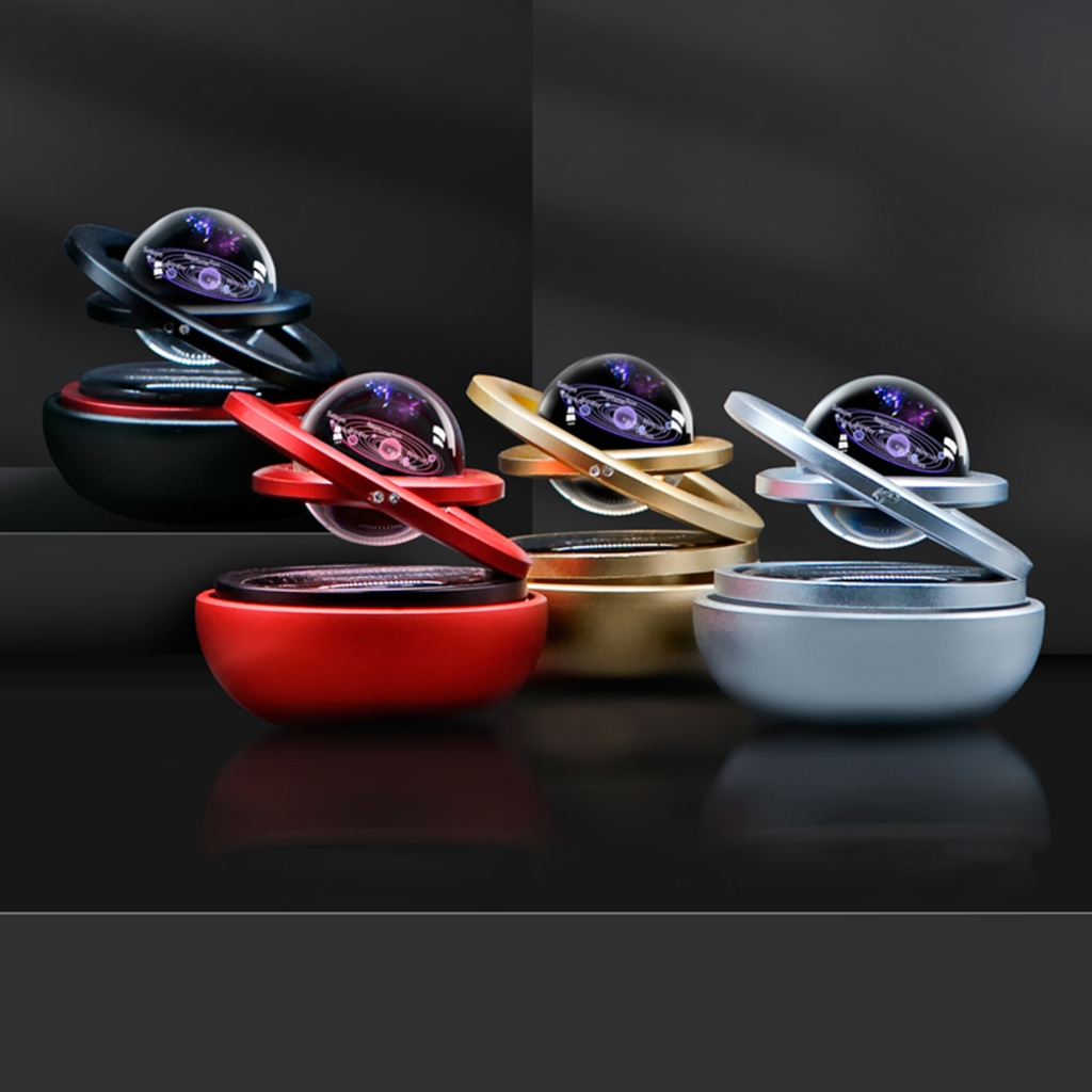 Máy Khuếch Tán Tinh Dầu Xoay Năng Lượng Mặt Trời Tự Động Đa Năng Cho Xe Hơi