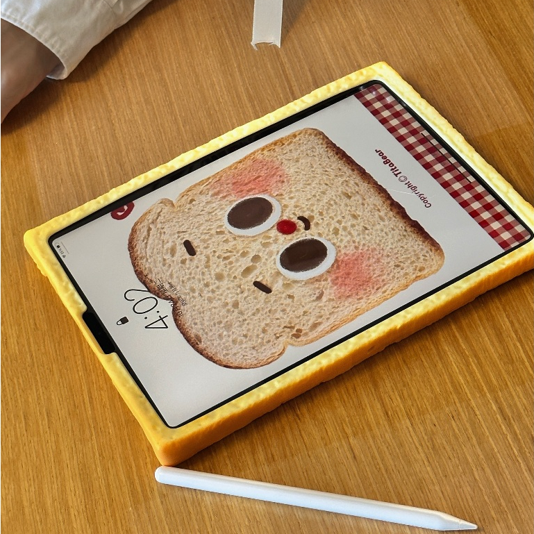 Ốp lưng silicon nướng dễ thương Giá đỡ iPad Vỏ iPad Tương thích cho iPad Pro 2022 / 2021 / 2020 11in