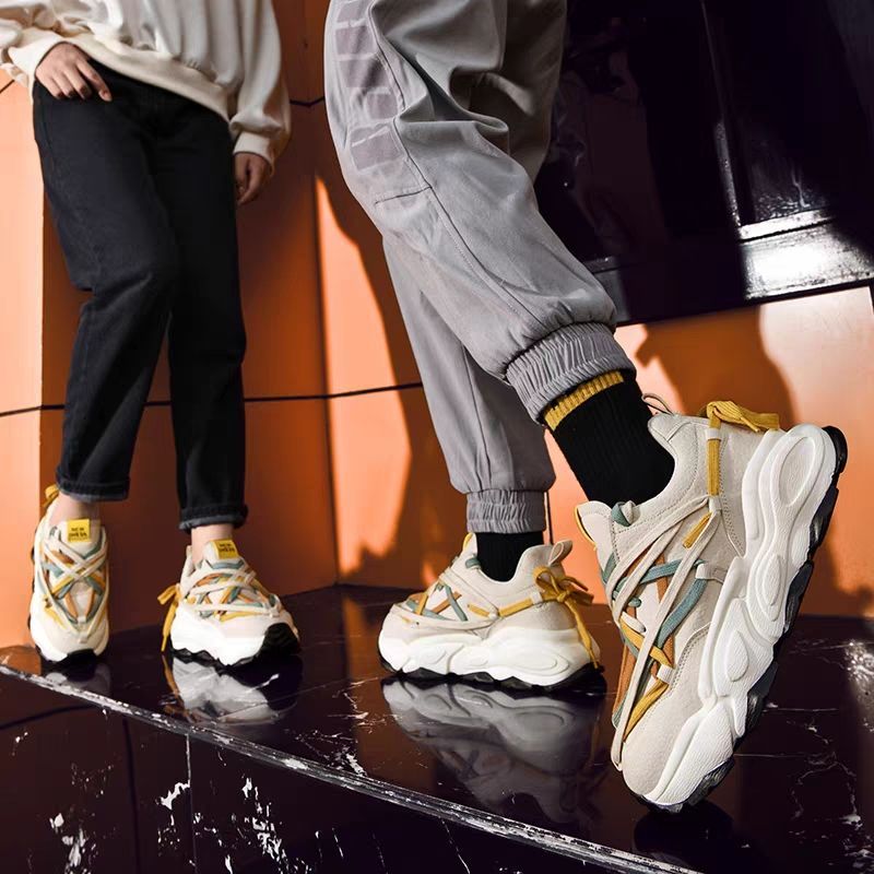 Giày Thể Thao Đế Dày Tăng Chiều Cao Phong Cách Retro Mới Cho Cặp Đôi RKC573