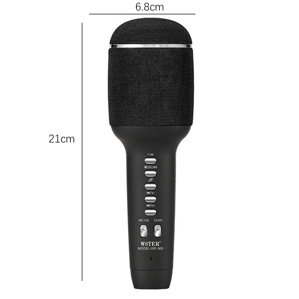 Micro Karaoke Bluetooth Cầm Tay Mic Hát Karaoke Không Dây Đa Năng Chất Lượng Cao Tiện Dụng Và Chuyên Nghiệp Mic Ws-900