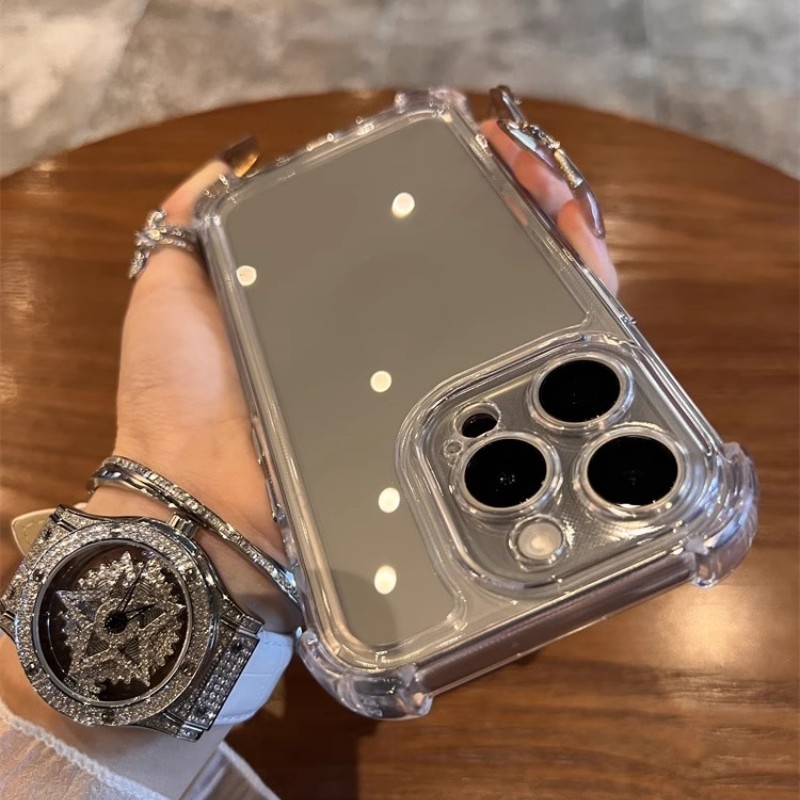 Ốp Điện Thoại Cứng Trong Suốt Có Túi Khí Chống Sốc Cho iPhone 15 14 Pro Max 13 12 11 Pro Max Mini XS Max X XR 14 7 8 Plus SE20