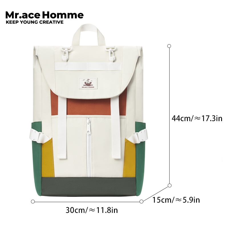 Mracehomme Balo Đi Học Đựng laptop 15 inch Chống Thấm Nước Tiện Dụng Cho Nữ