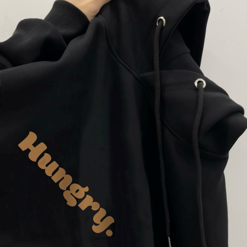 Áo hoodie nữ đen form rộng local brand SALMO áo nỉ dài tay thu đông Y0226