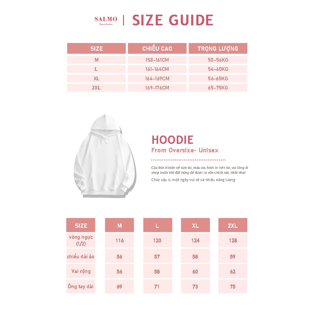 Áo hoodie nữ đen form rộng local brand SALMO áo nỉ dài tay thu đông Y0226