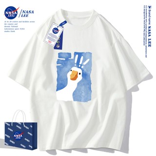   GIAO TRONG NGÀY Nasa Áo Thun Tay Ngắn Dáng Rộng Thời Trang Mùa Hè 2024 Cho Cặp Đôi Tay áo ngắn áo thun nam 