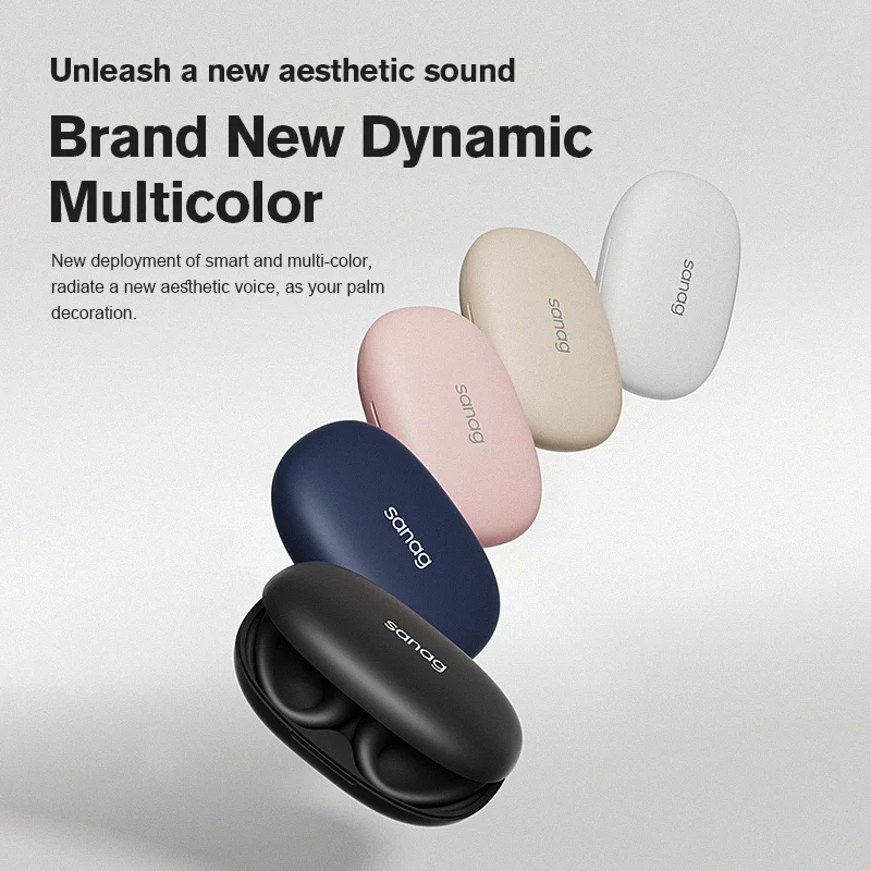 Sanag Tai Nghe Thể Thao z63s bluetooth 5.3 Móc Vành Tai Có Thể Xoay Vòng Chống Thấm Nước ipx7