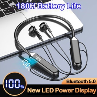 Tai Nghe Đeo Cổ bluetooth v5.0 Không Dây Chống Tiếng Ồn Có Micro Thích Hợp Khi Tập gym Chạy Bộ Dành Cho iphone samsung android