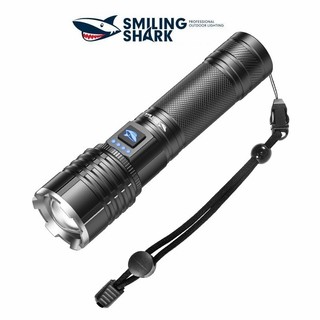 Đèn pin sạc SMILING SHARK SD7131 M60 6000LM Mạnh mẽ Với Độ mờ vô cấp 26650 Type-C Không thấm nước ngoài trời Săn bắn Trang chủ
