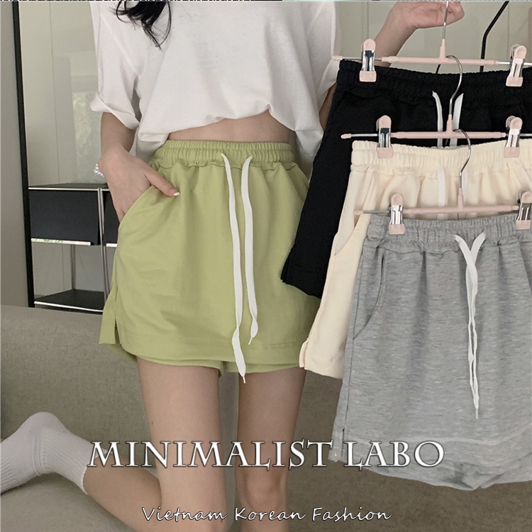 Minimalist Labo Quần ngắn ống rộng Giả Váy 5 Màu Sắc Lựa Chọn Phong Cách Hàn Quốc Dành Cho Nữ