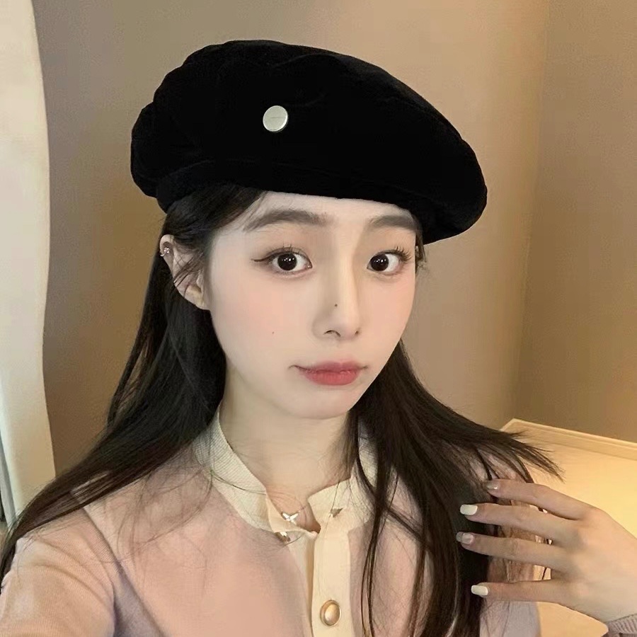 Mg studio / Mũ beret Vải velour