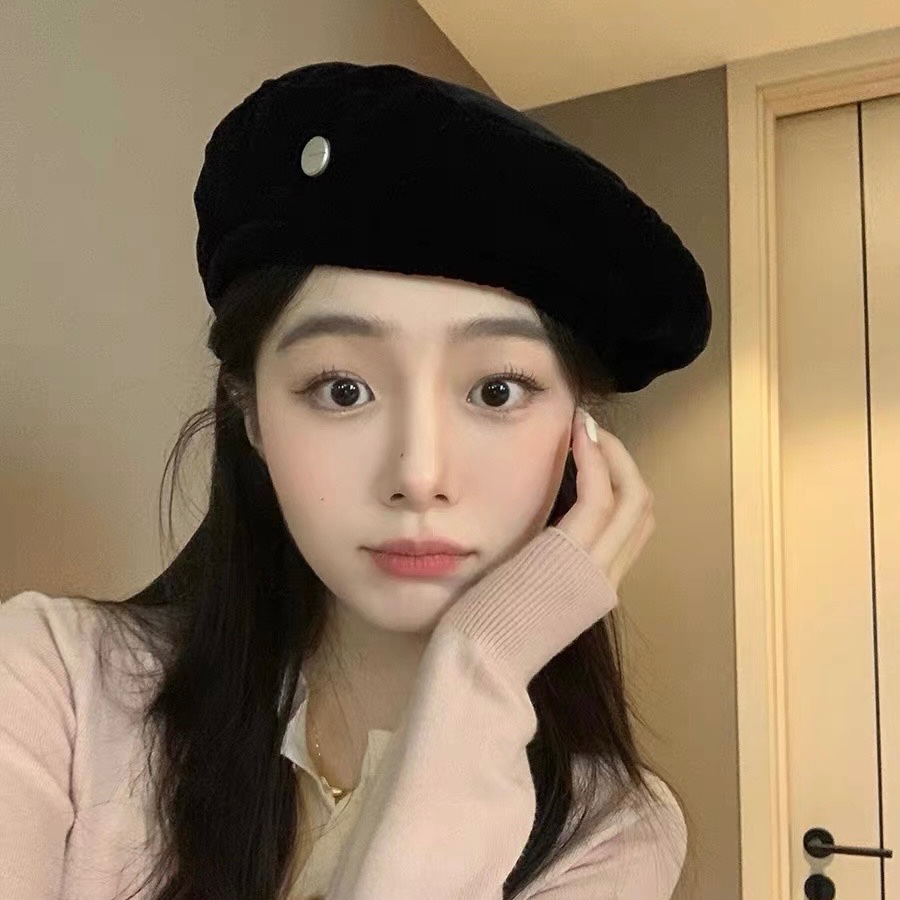 Mg studio / Mũ beret Vải velour