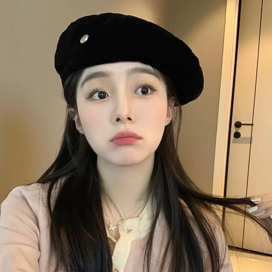 Mg studio / Mũ beret Vải velour